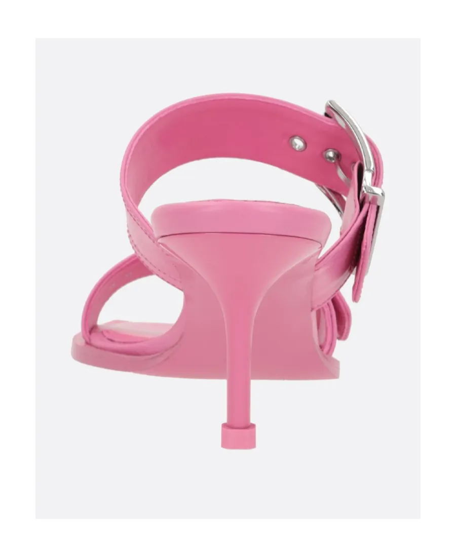 Buckle Detailed Slip-On Sandals