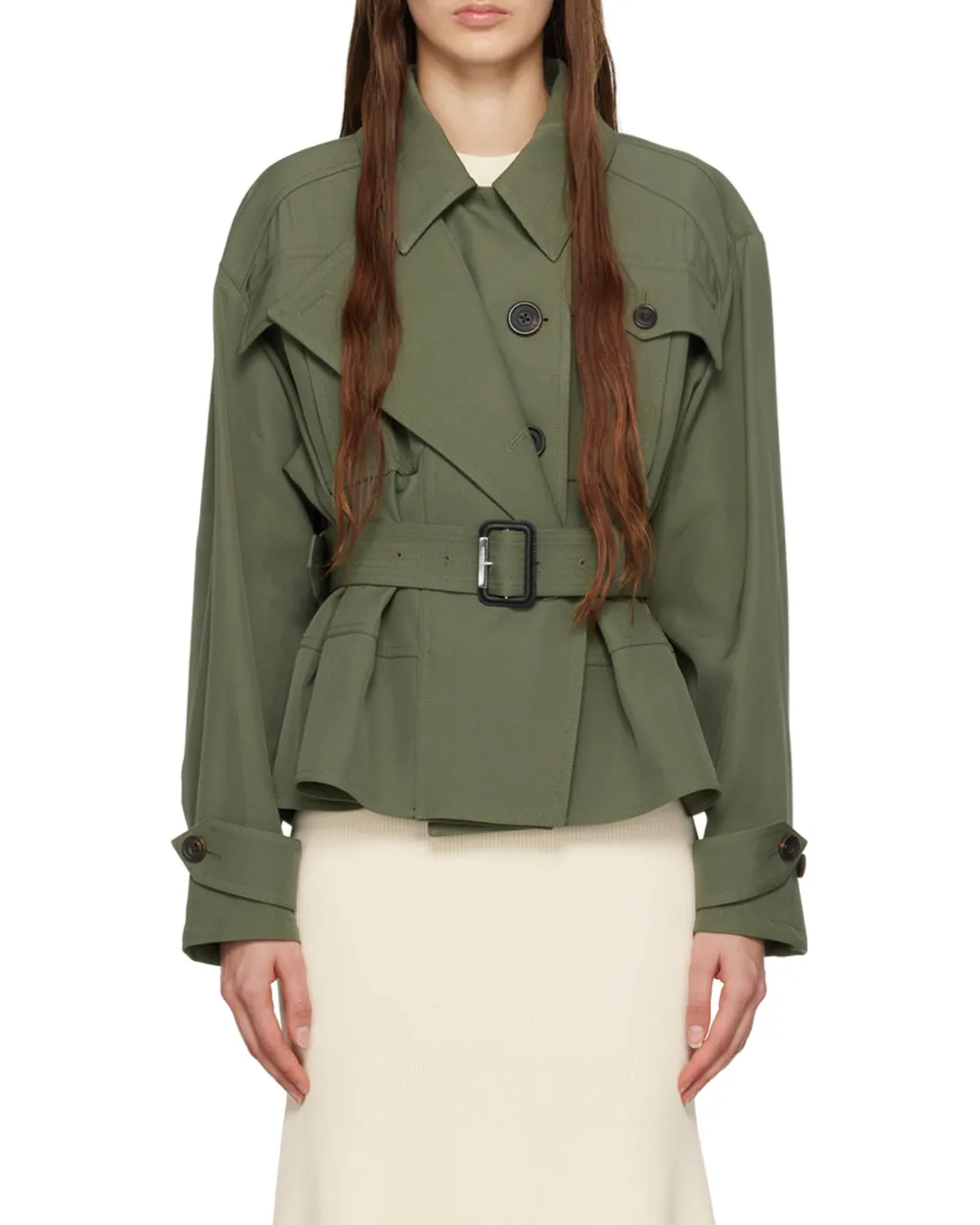 Belted Peplum Jacket
