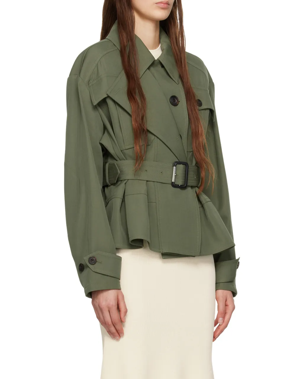 Belted Peplum Jacket