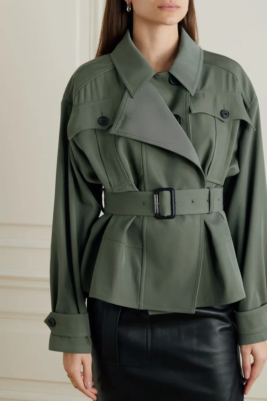 Belted Peplum Jacket