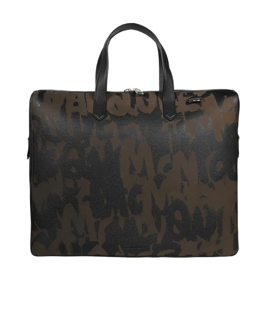 The Sharp Graffiti-Print Tote Bag