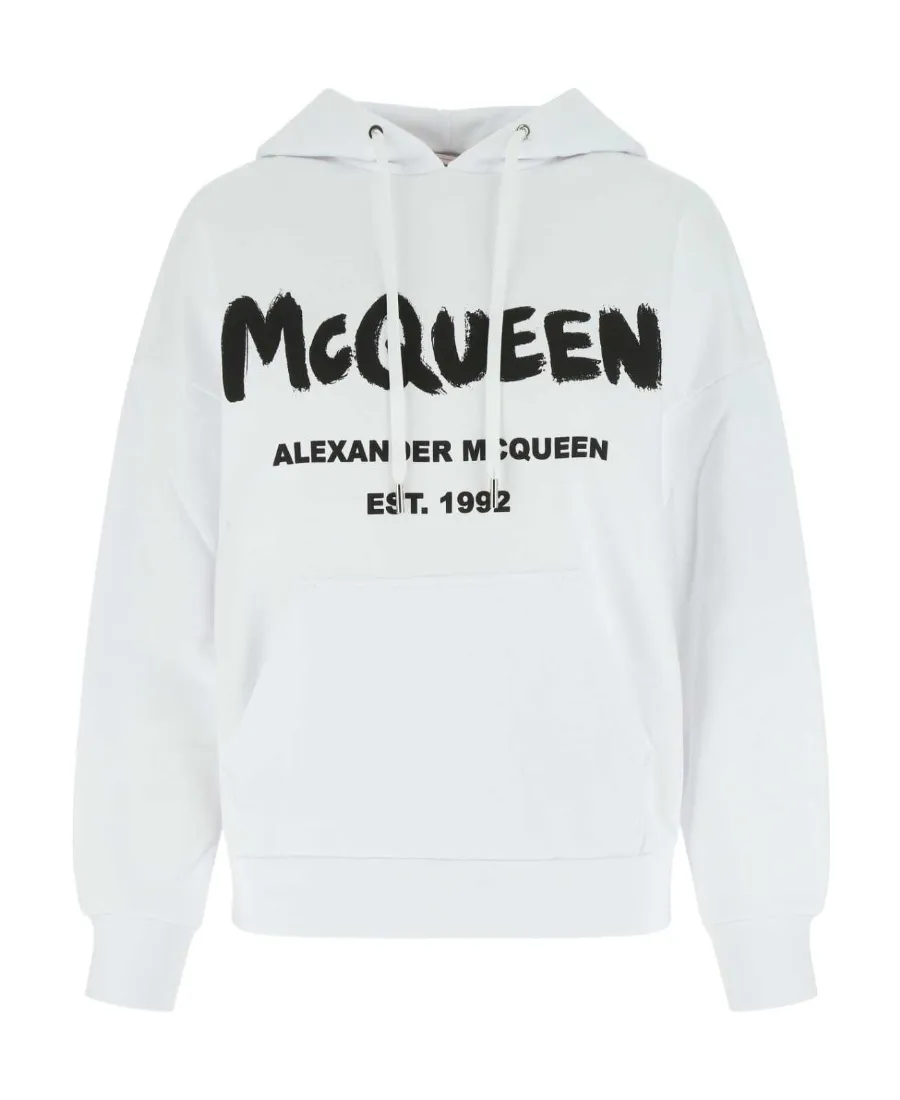 Logo-Print Drawstring Hoodie