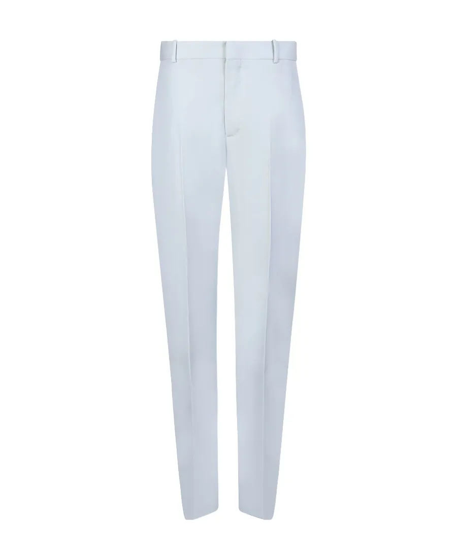Straight-Leg Tailored Cigarette Trousers