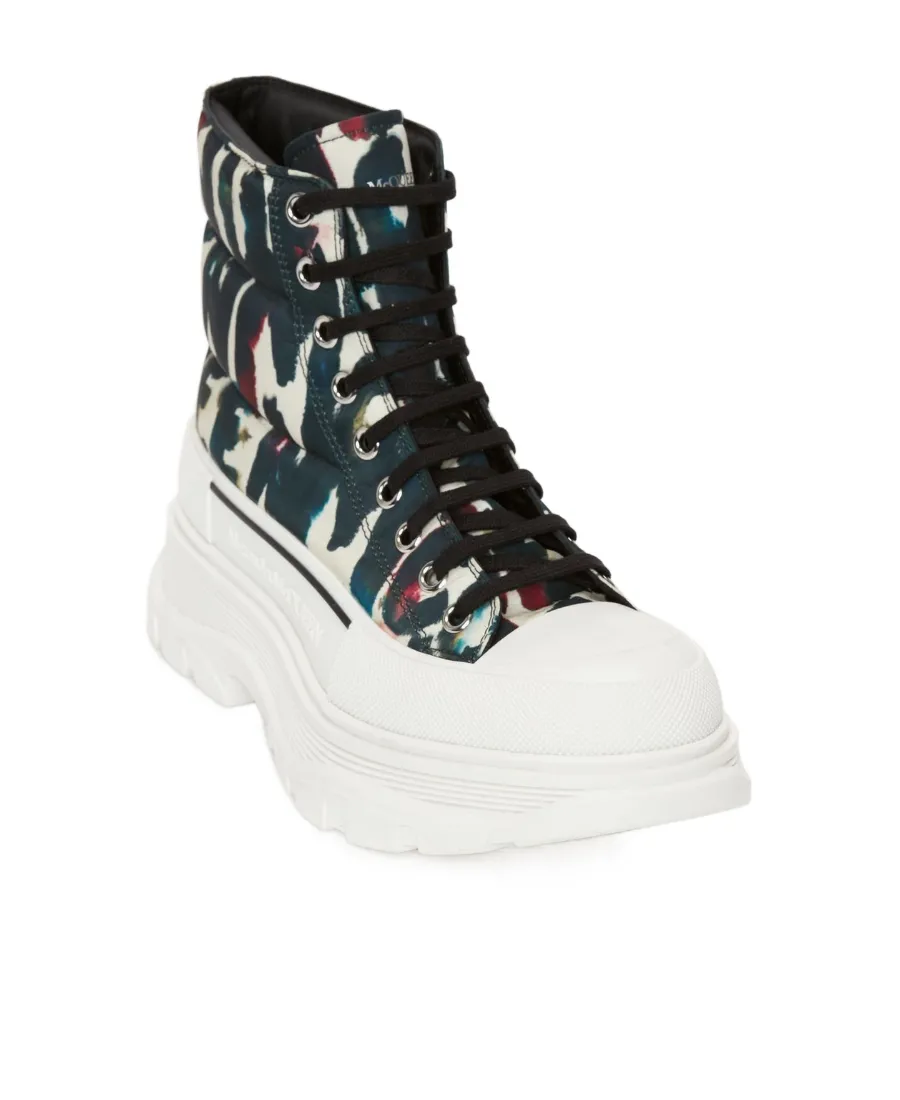 Graffiti Print High-Top Sneakers