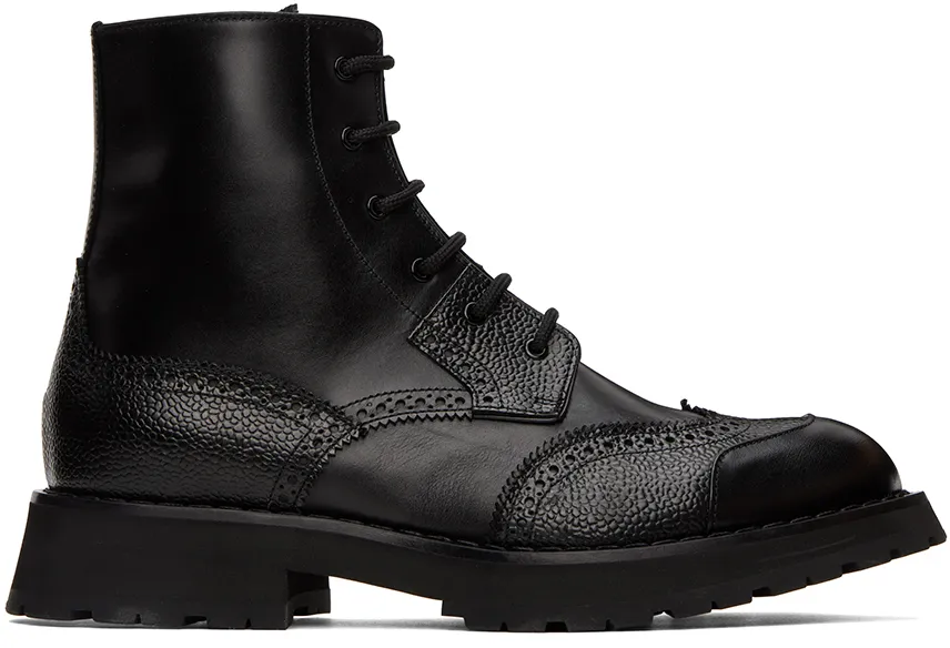Punk Worker Lace-Up Boots
