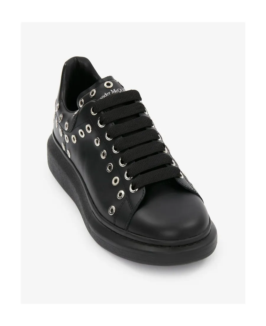 Oversized Eyelet Detail Sneakers