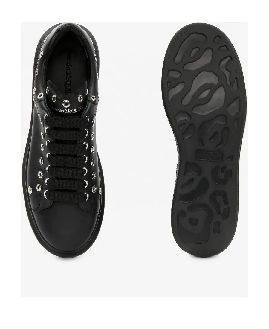 Oversized Eyelet Detail Sneakers