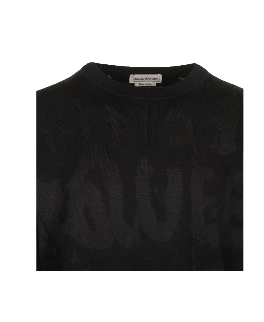 Logo Jacquard Knitted Jumper
