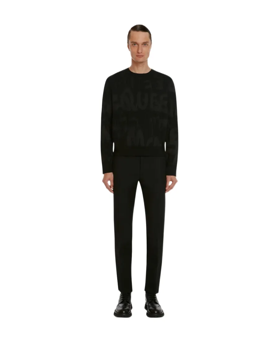 Logo Jacquard Knitted Jumper