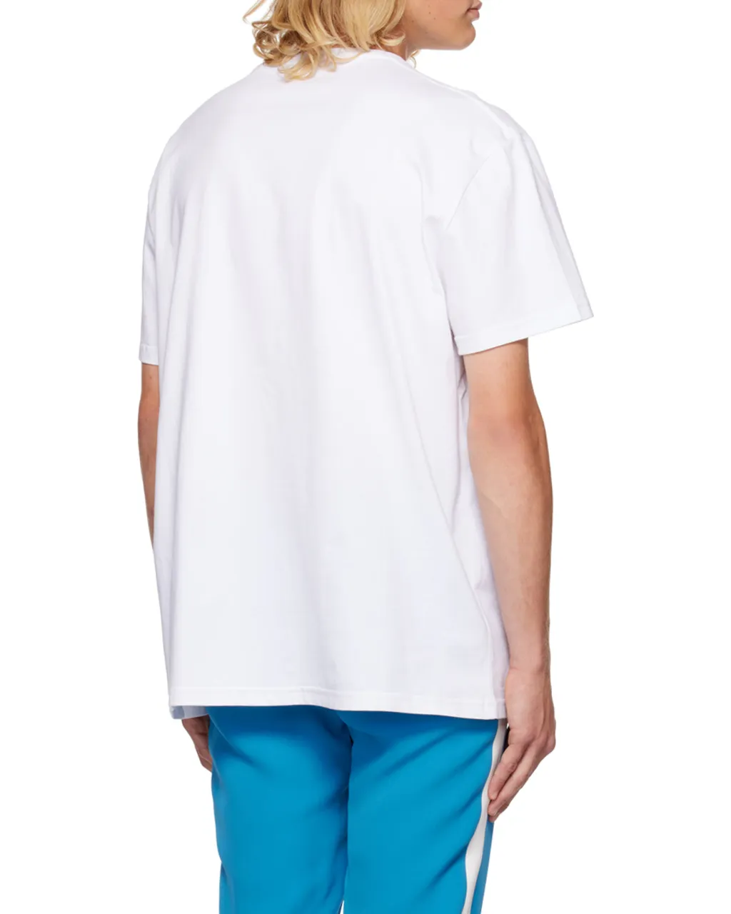 Watercolour Graffiti Logo Printed Crewneck T-Shirt
