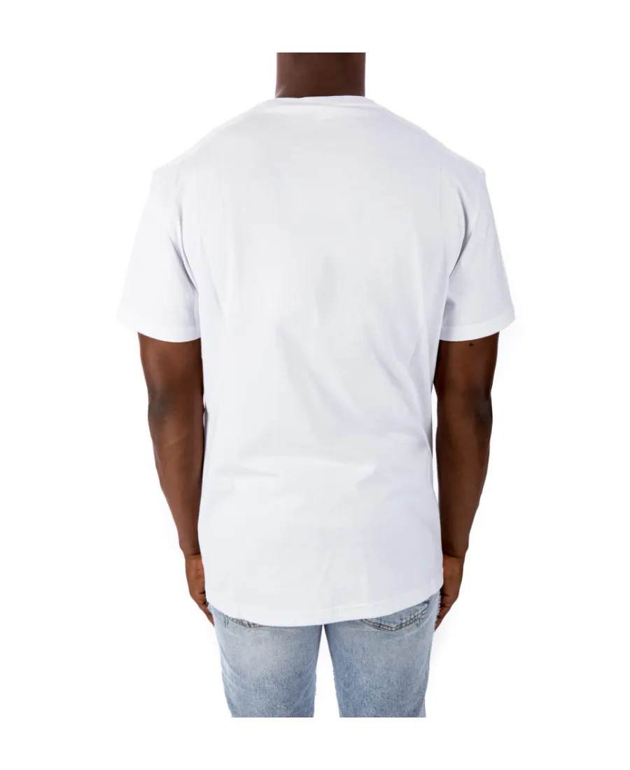 Watercolour Graffiti Logo Printed Crewneck T-Shirt