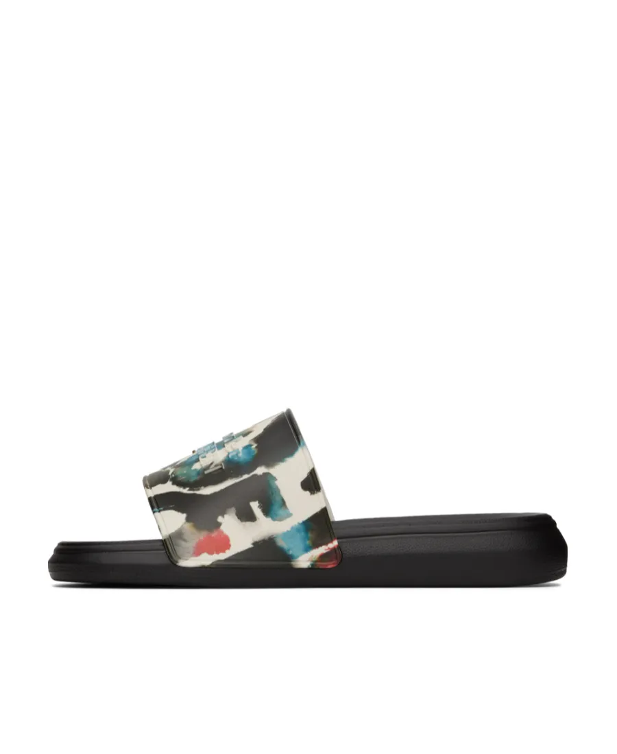 Graphic Logo Print Pool Slides