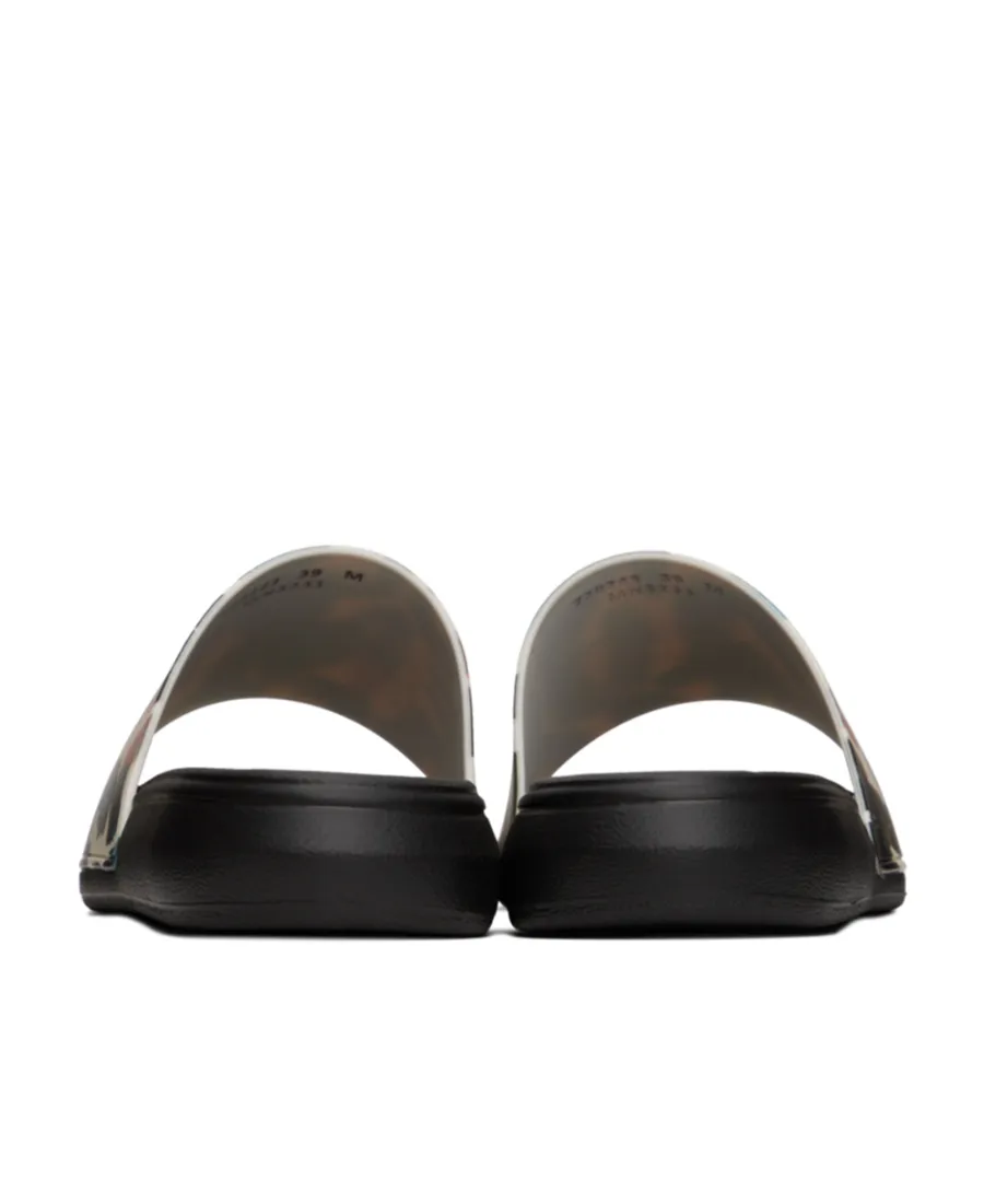 Graphic Logo Print Pool Slides