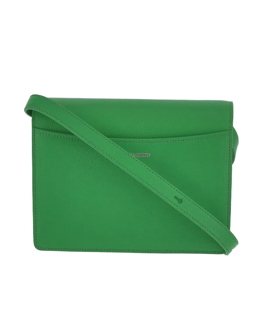 Four Ring Foldover Top Shoulder Bag