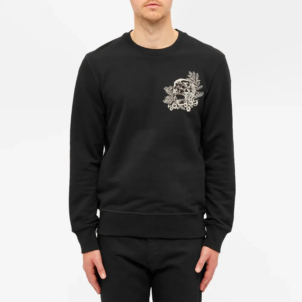 Flower Logo Embroidered Hoodie