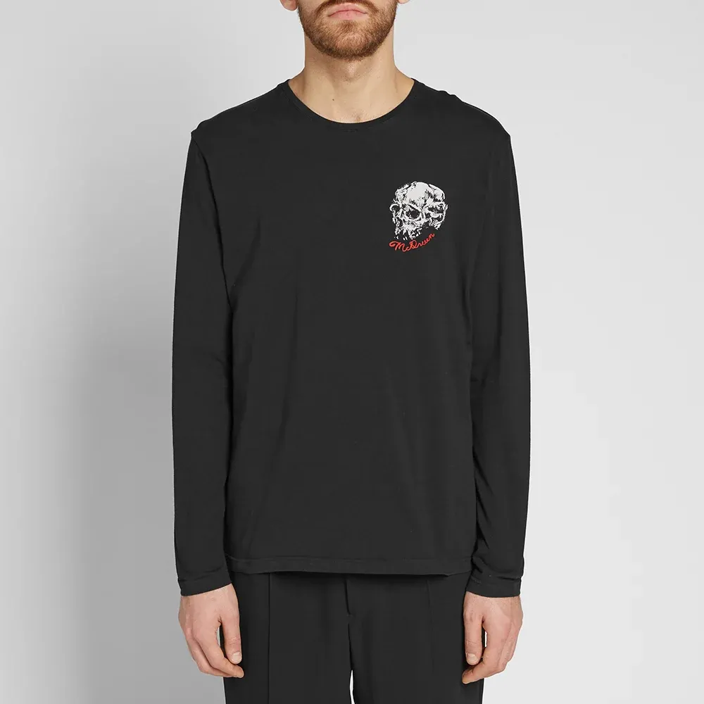 T-Shirt With Round Neck And Long Sleeves