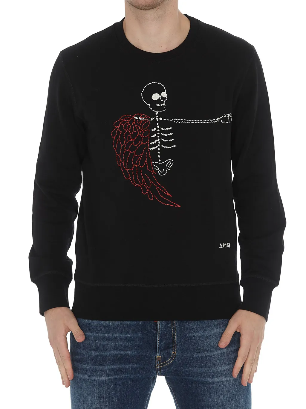 Hollow-Out Embroidered Sweater