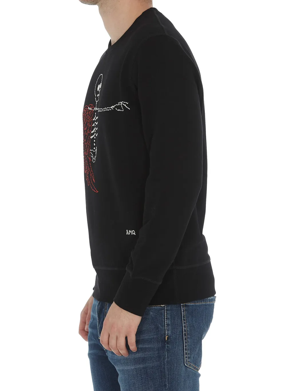 Hollow-Out Embroidered Sweater
