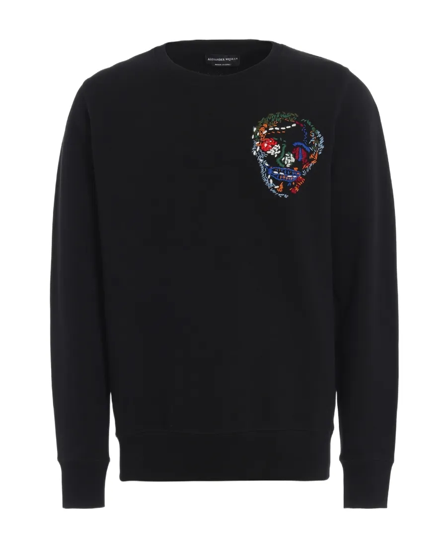 Round Collar Logo Sweater