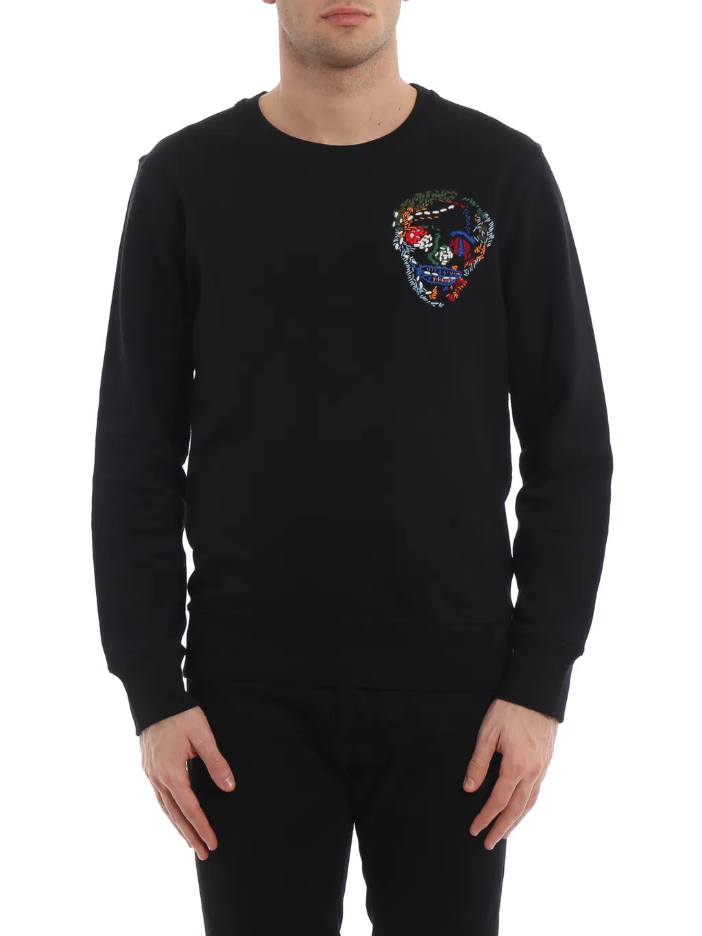 Round Collar Logo Sweater