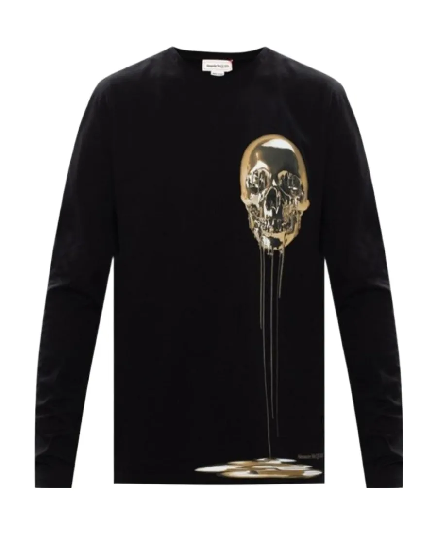 T-Shirt With Round Neck And Long Sleeves