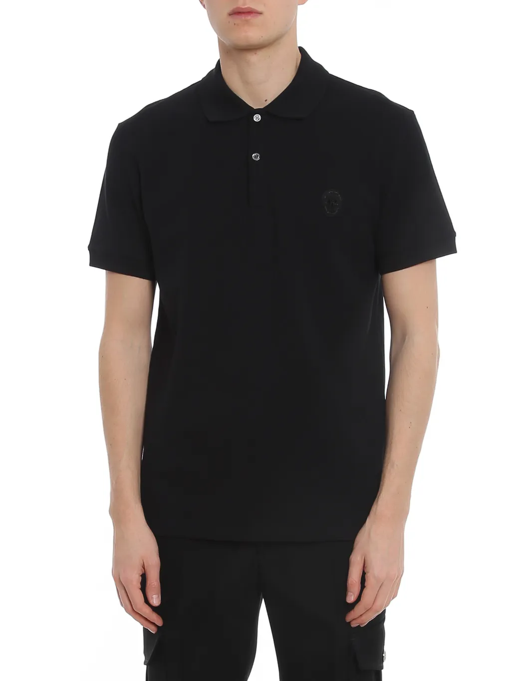 Polo Shirt With Skull Pattern
