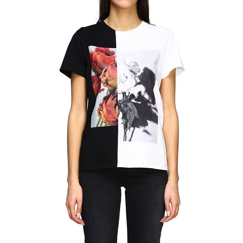 Logo Round Collar Short-Sleeved T-Shirt