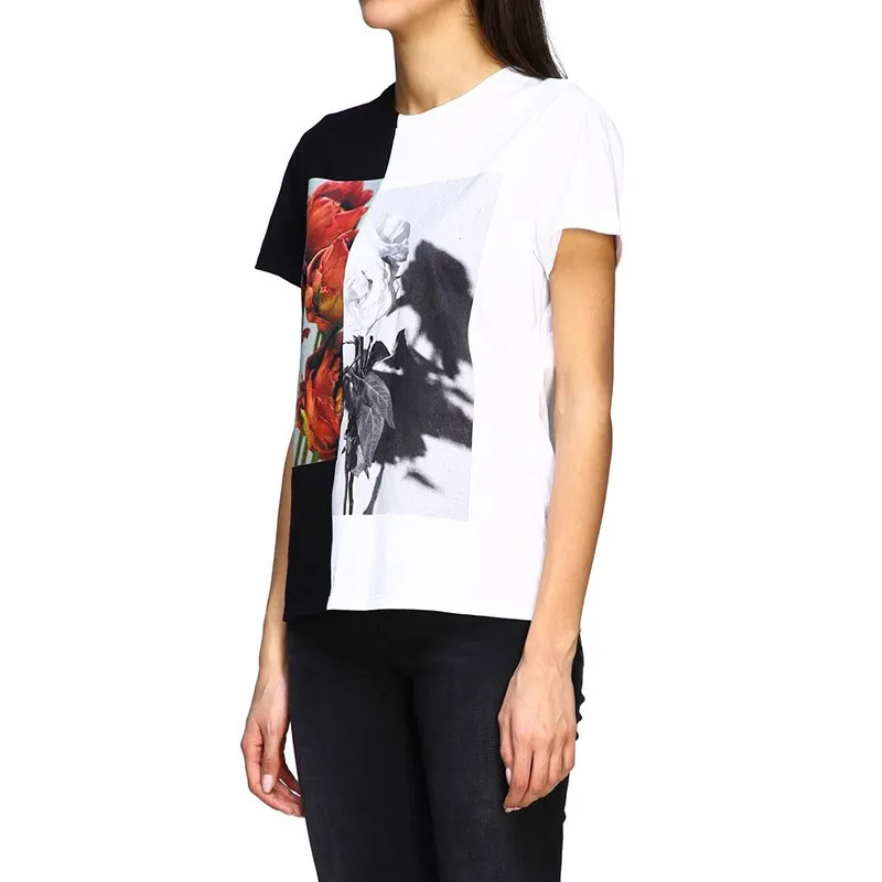 Logo Round Collar Short-Sleeved T-Shirt
