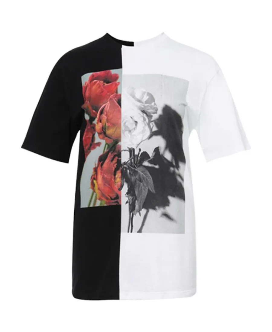 Logo Round Collar Short-Sleeved T-Shirt