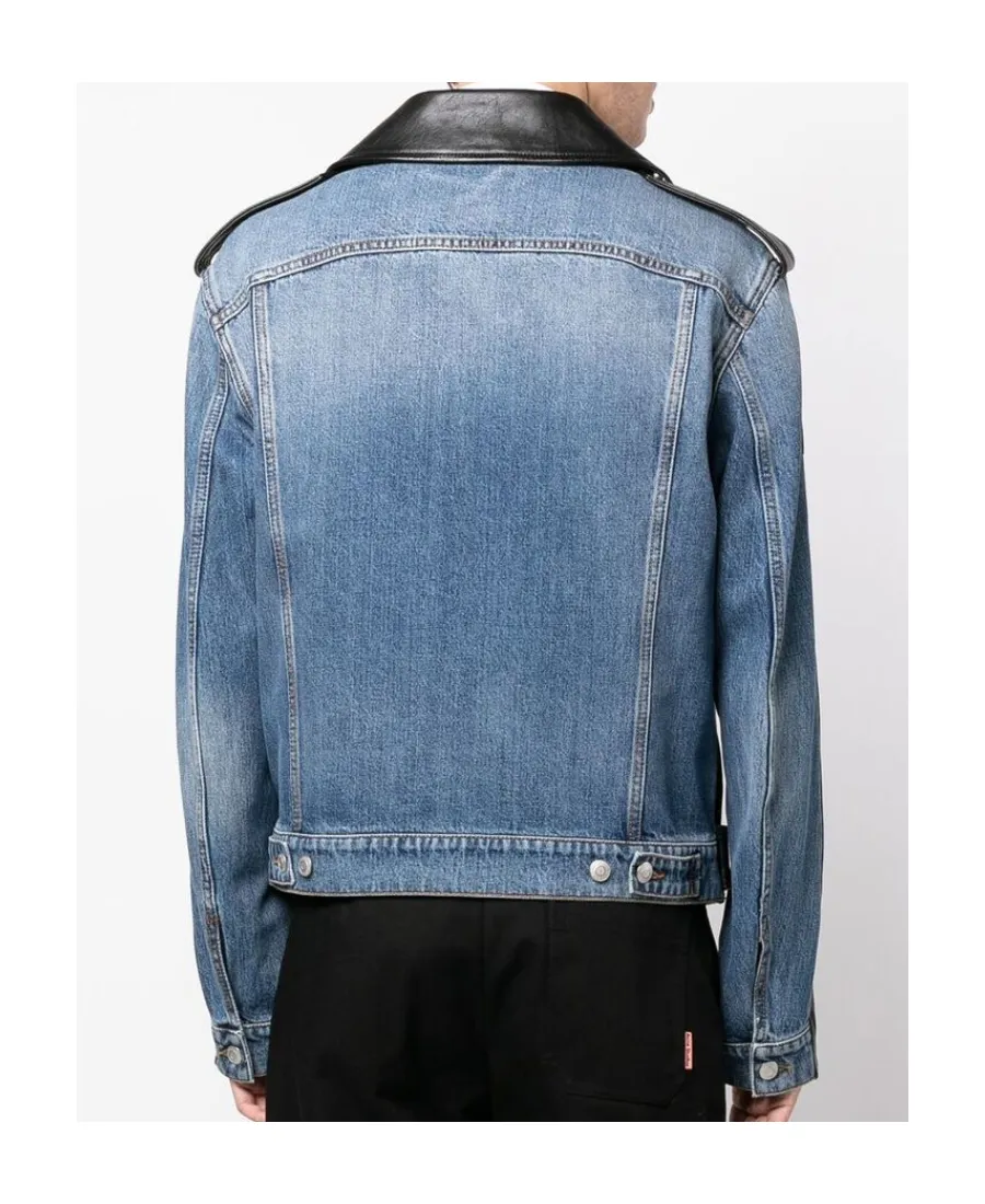 Panelled Biker Jacket