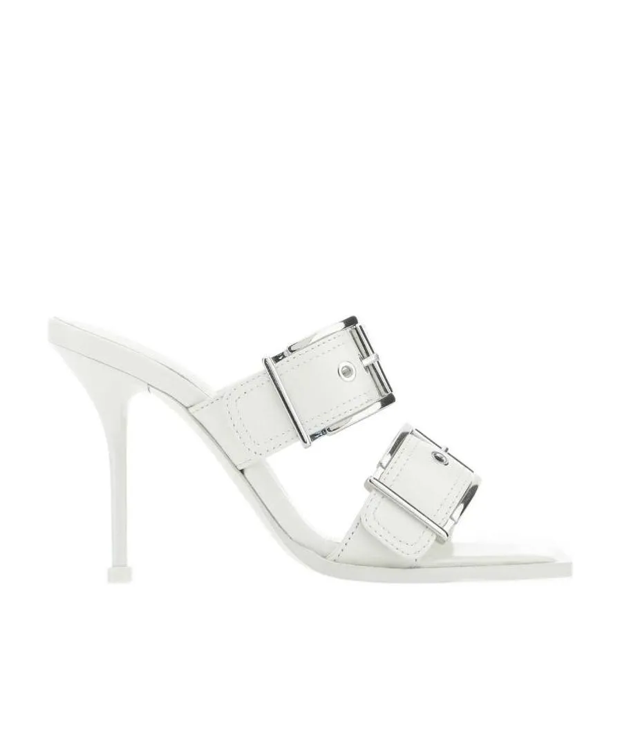 Buckle Detailed Heeled Sandals