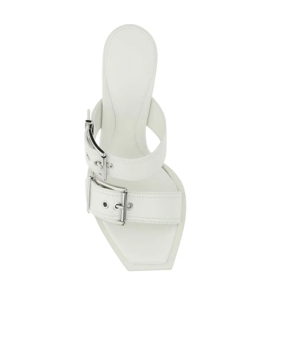 Buckle Detailed Heeled Sandals