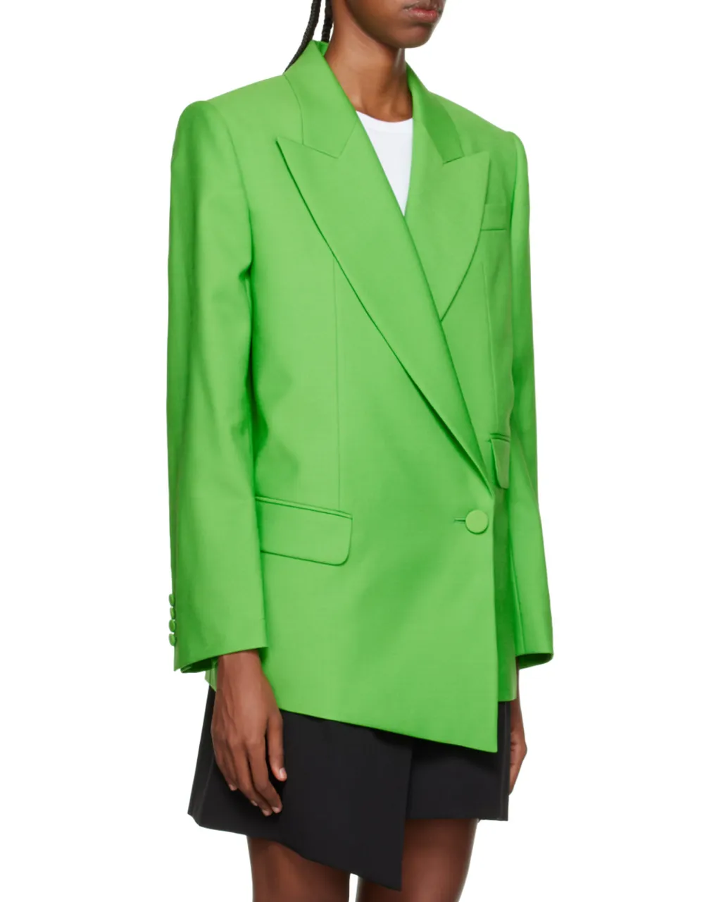 Double-Breasted Asymmetric Blazer