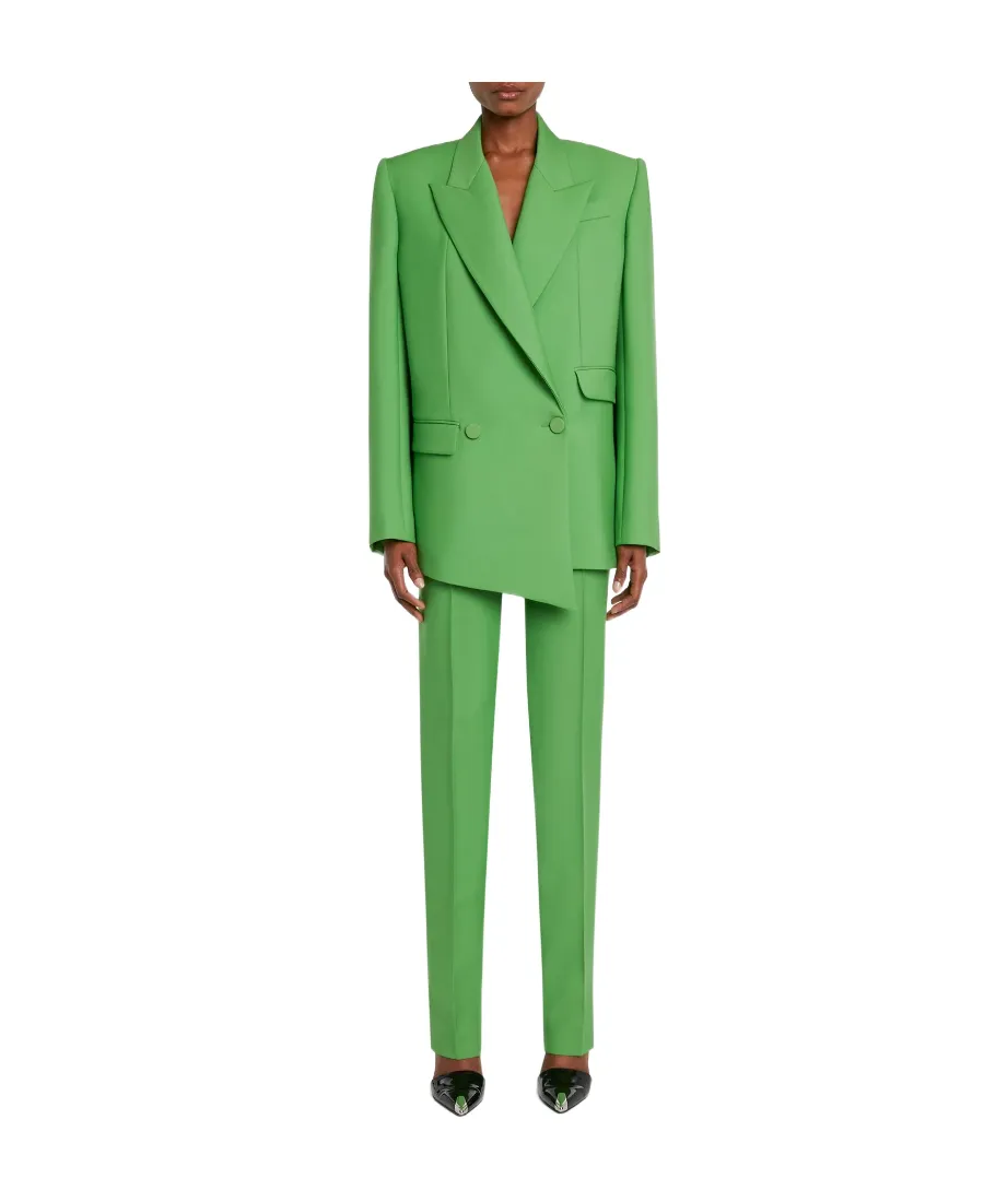 Double-Breasted Asymmetric Blazer