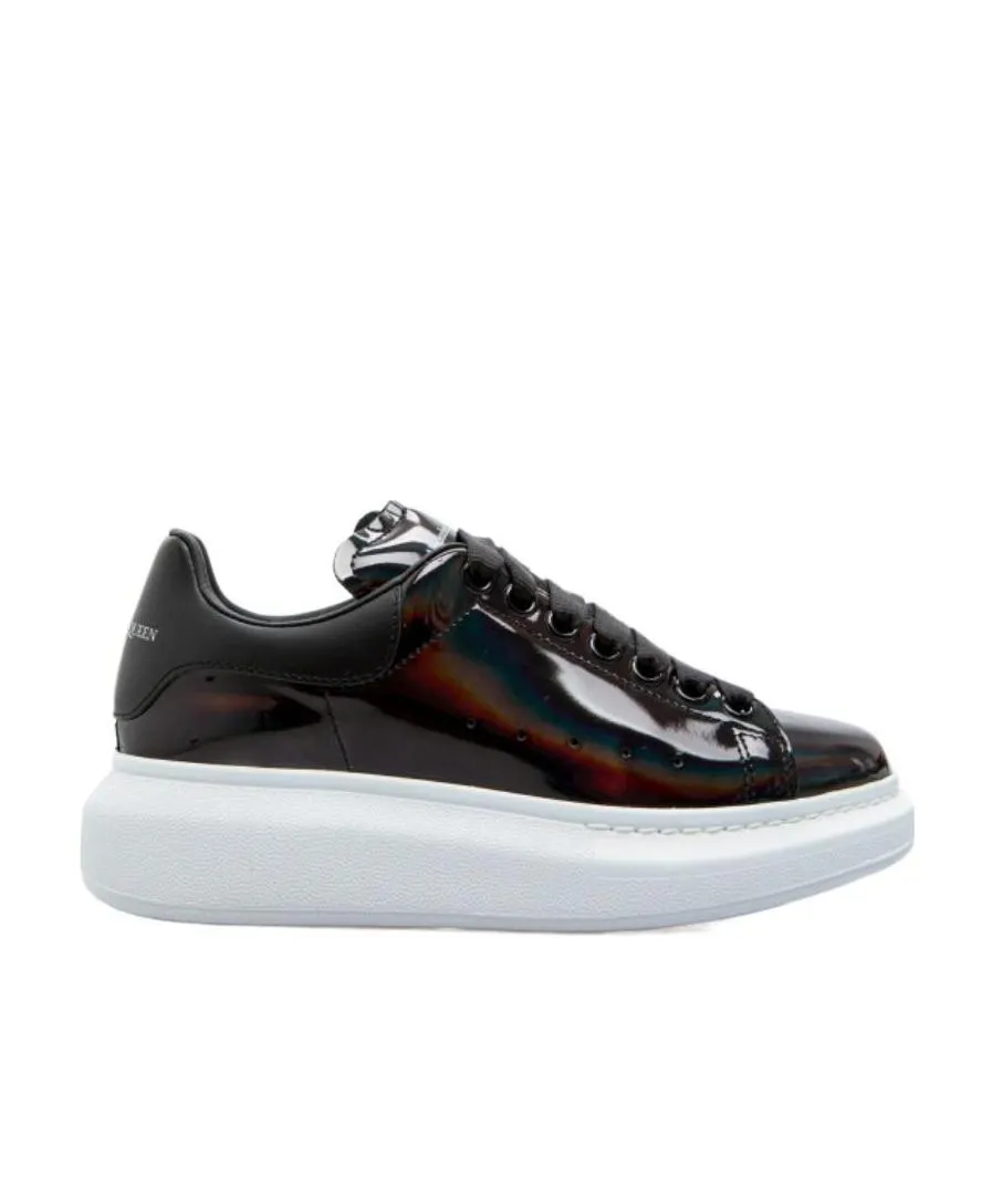 Patent-Leather Low-Top Sneakers