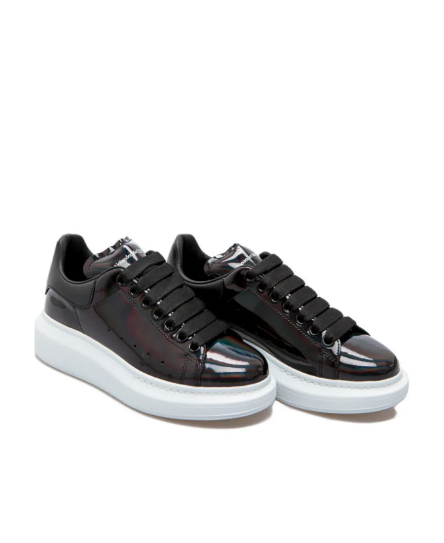 Patent-Leather Low-Top Sneakers