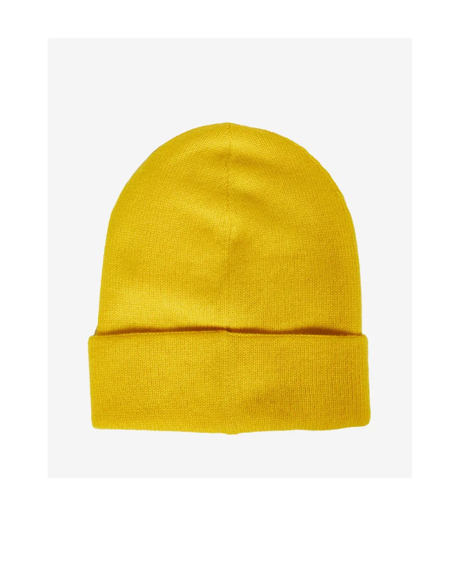 Logo Embroidered Turn-Up Brim Beanie