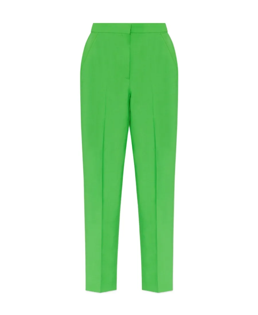 High Waist Straight Leg Trousers