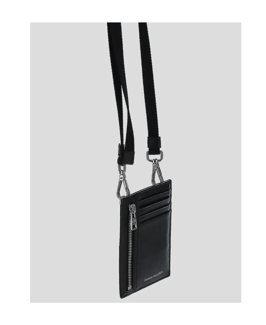 Logo-Embossed Neck-Strap Cardholder
