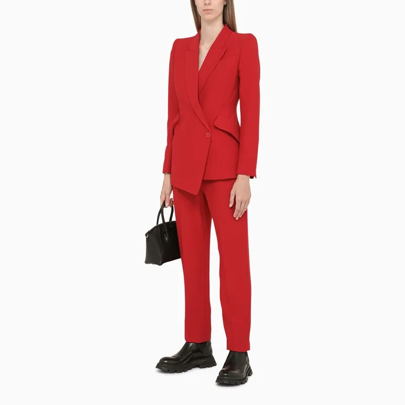 High-Waist Tailored Trousers