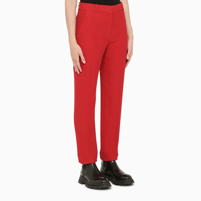 High-Waist Tailored Trousers