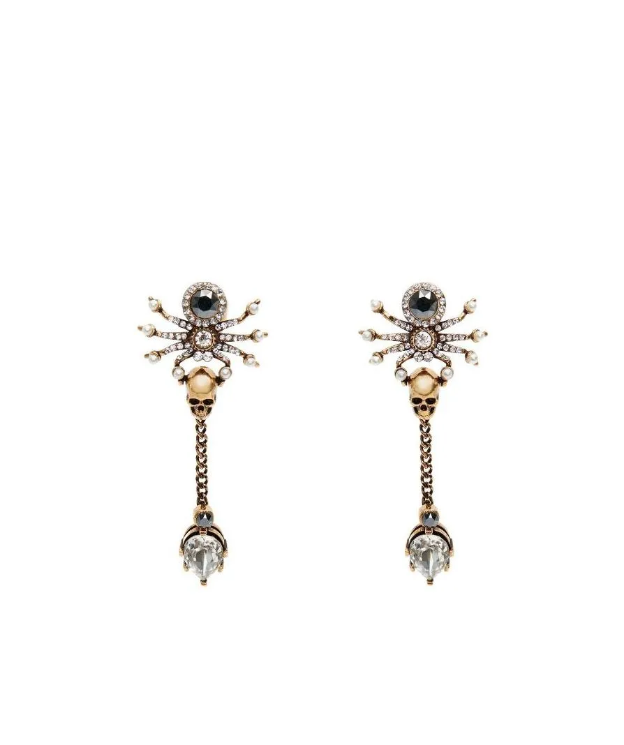 Embellished Spider Earrings