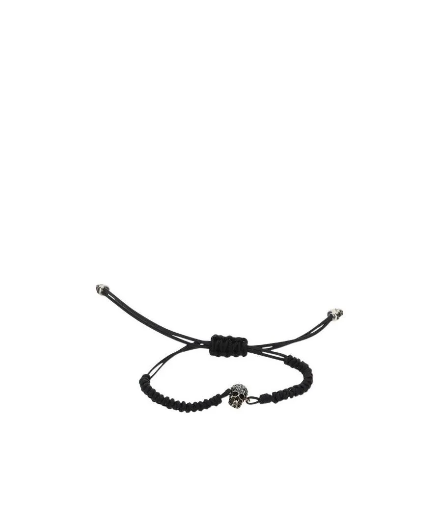 Skull Charm Drawstring Bracelet