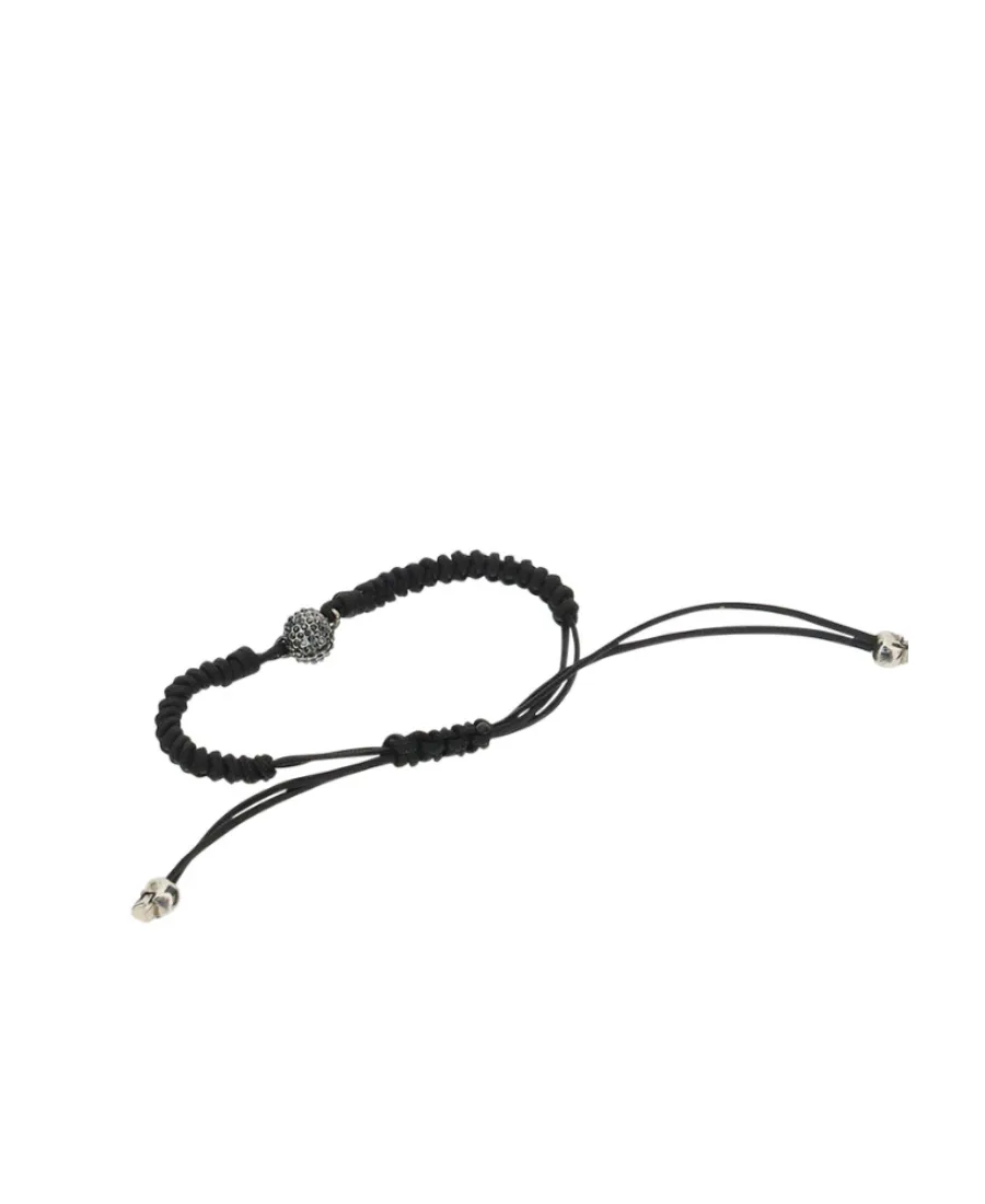 Skull Charm Drawstring Bracelet