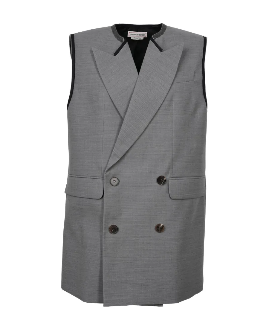 Peak Lapels Double-Breasted Vest