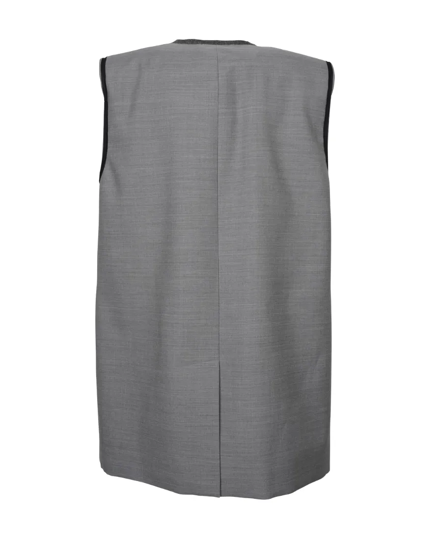 Peak Lapels Double-Breasted Vest