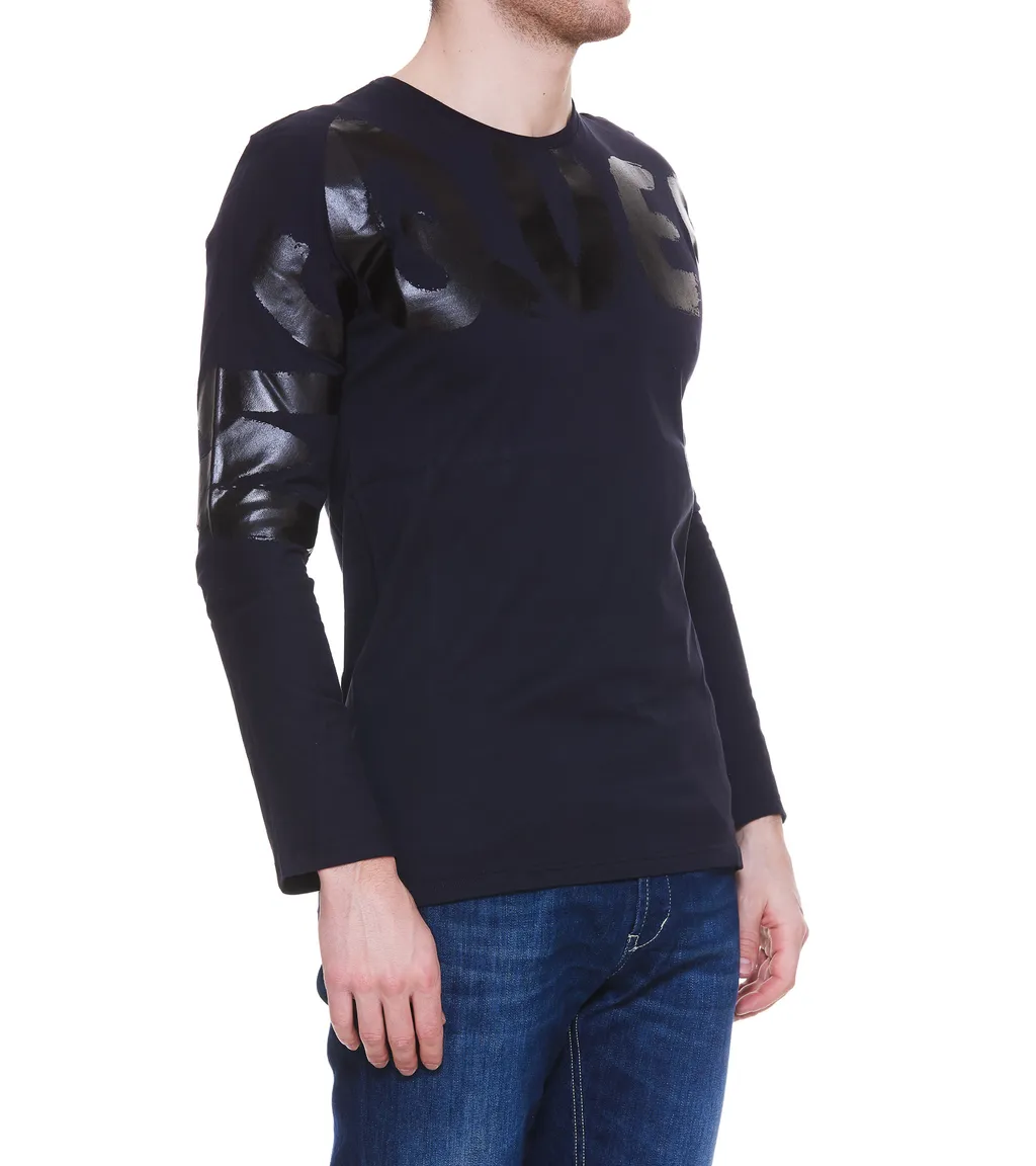 Logo-Print Long-Sleeve Top