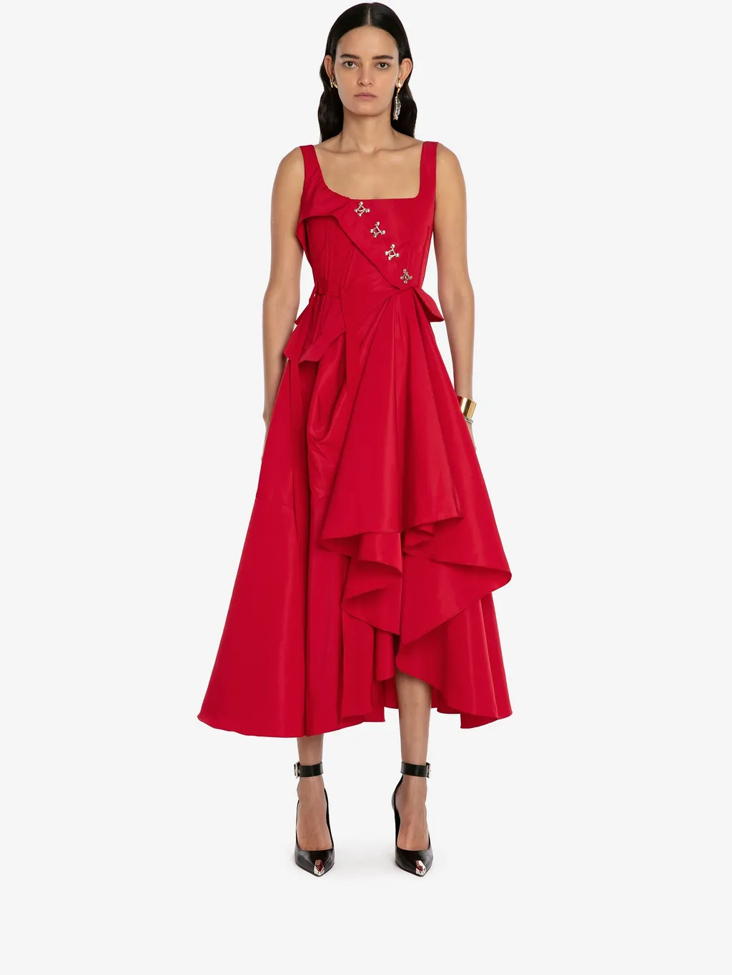 Asymmetrical Draped Dress