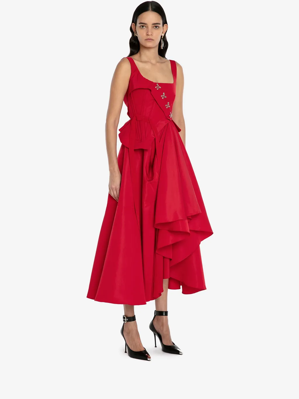 Asymmetrical Draped Dress