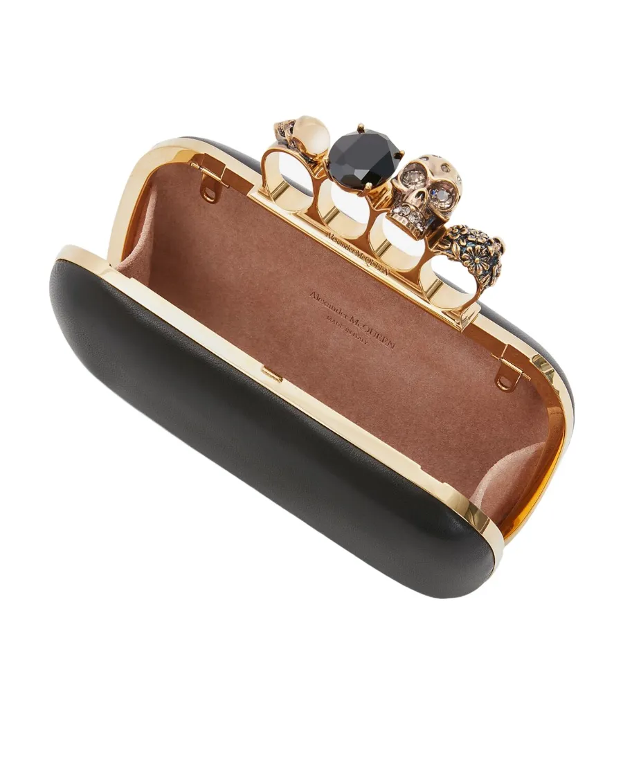 Skull Four-Ring Clutch Bag